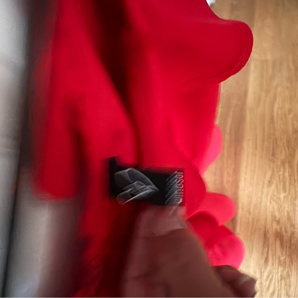 Windsor Red Ruffled Mini Dress/Romper - Picture 4 of 4